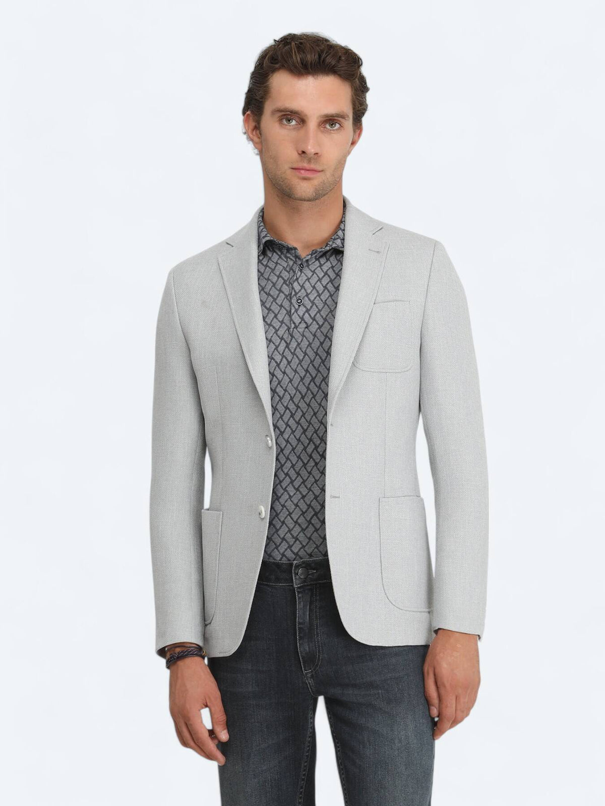 Schlichte Jacke mit moderner Passform