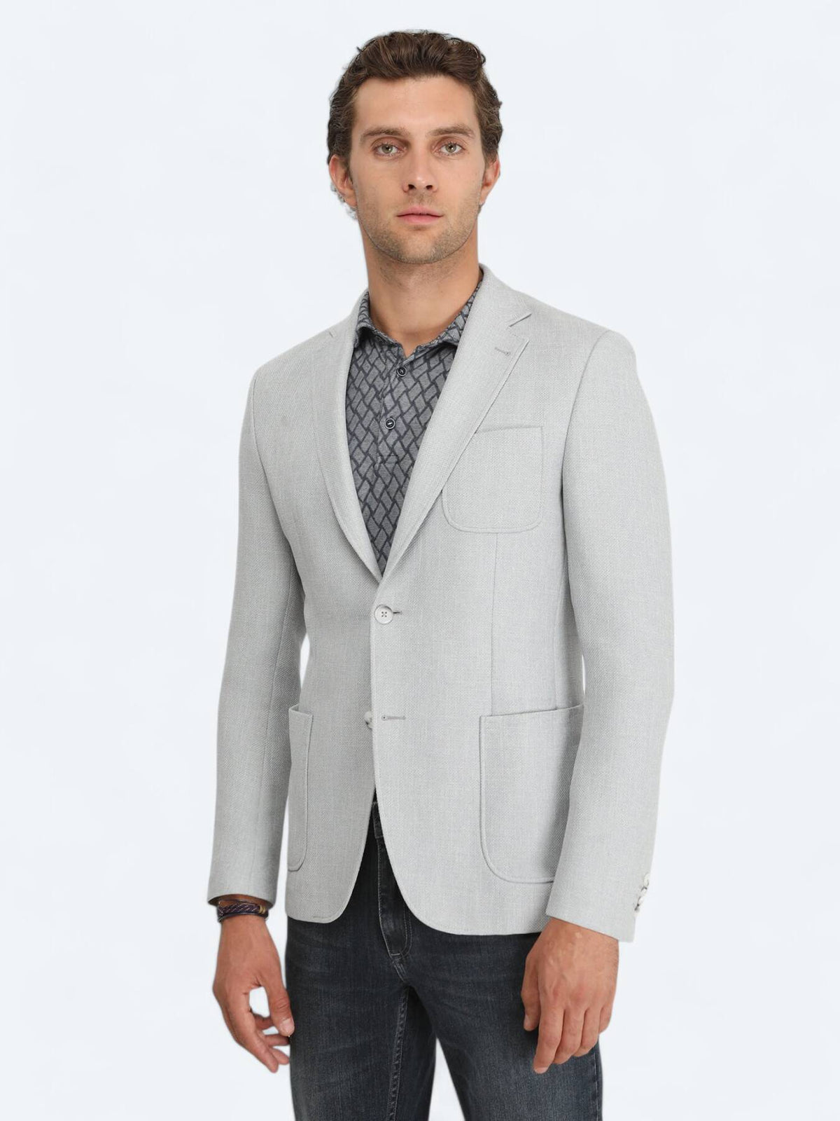 Schlichte Jacke mit moderner Passform