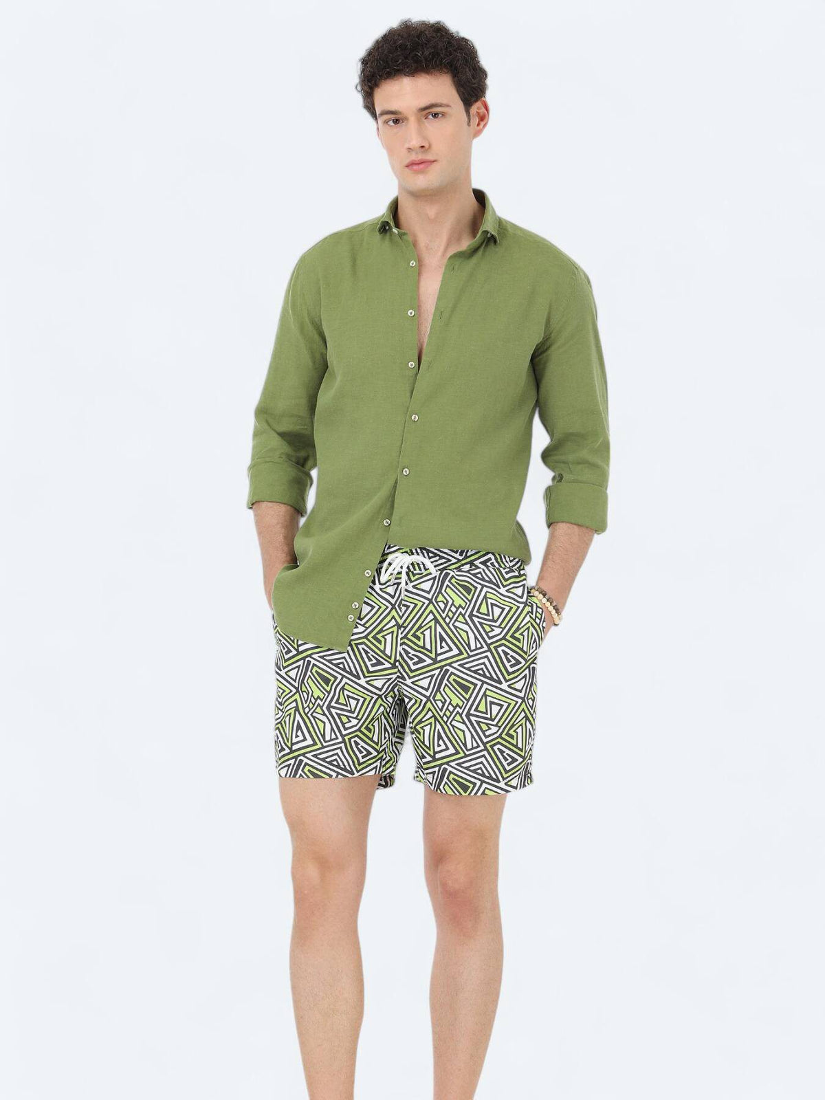 Gemusterte Shorts
