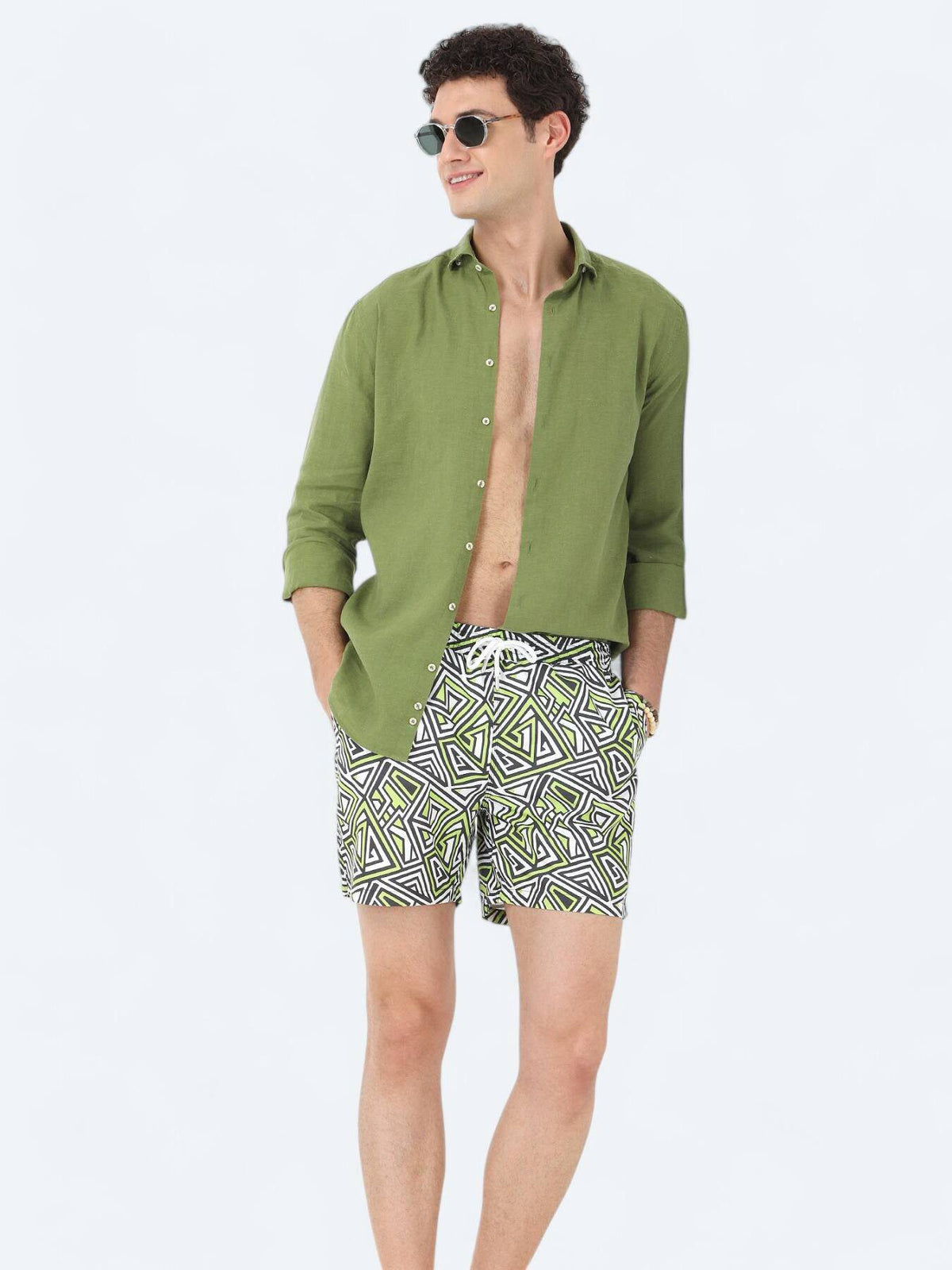 Gemusterte Shorts