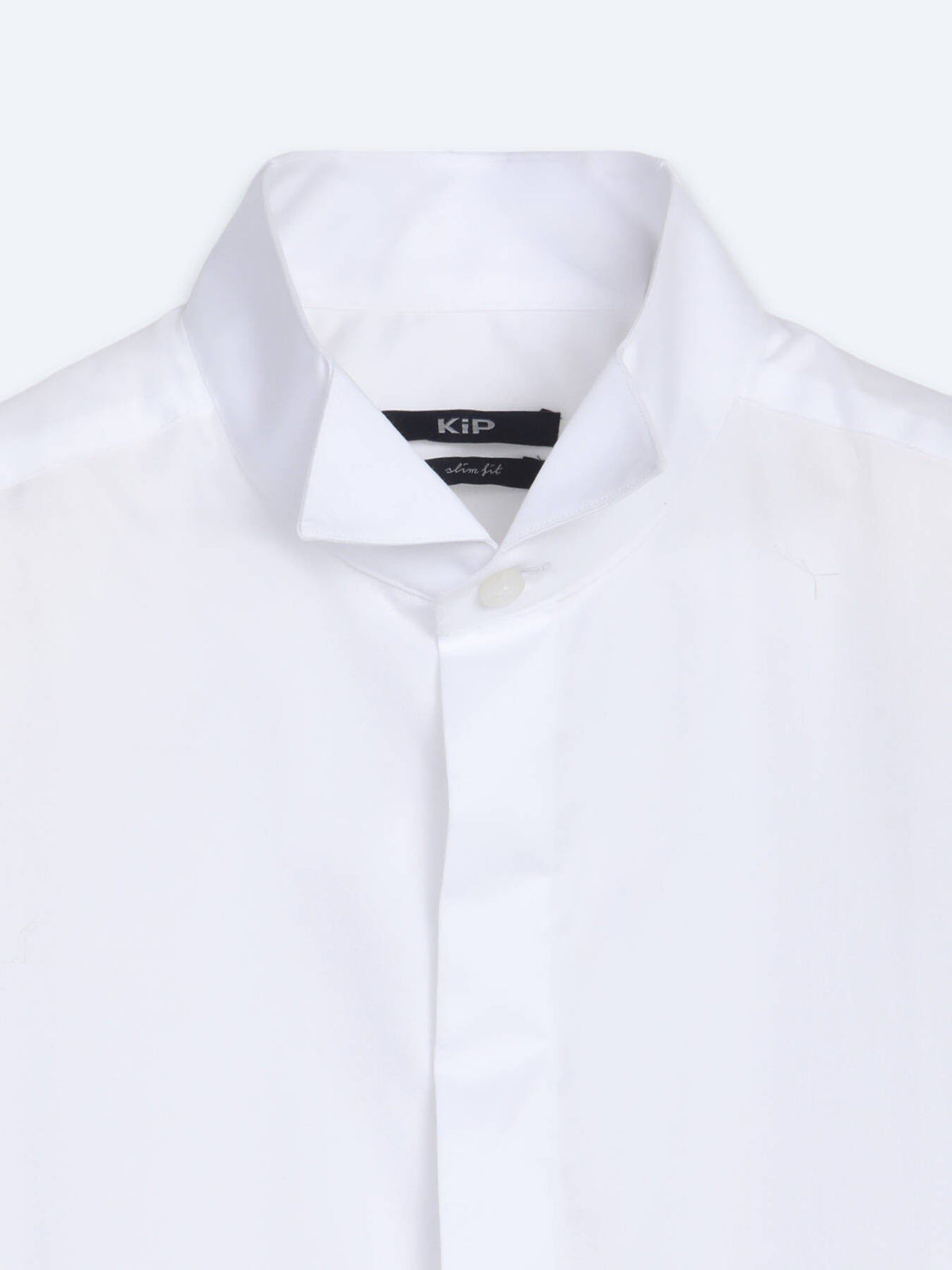 Weiße schlichte Slim Fit Smokinghemden