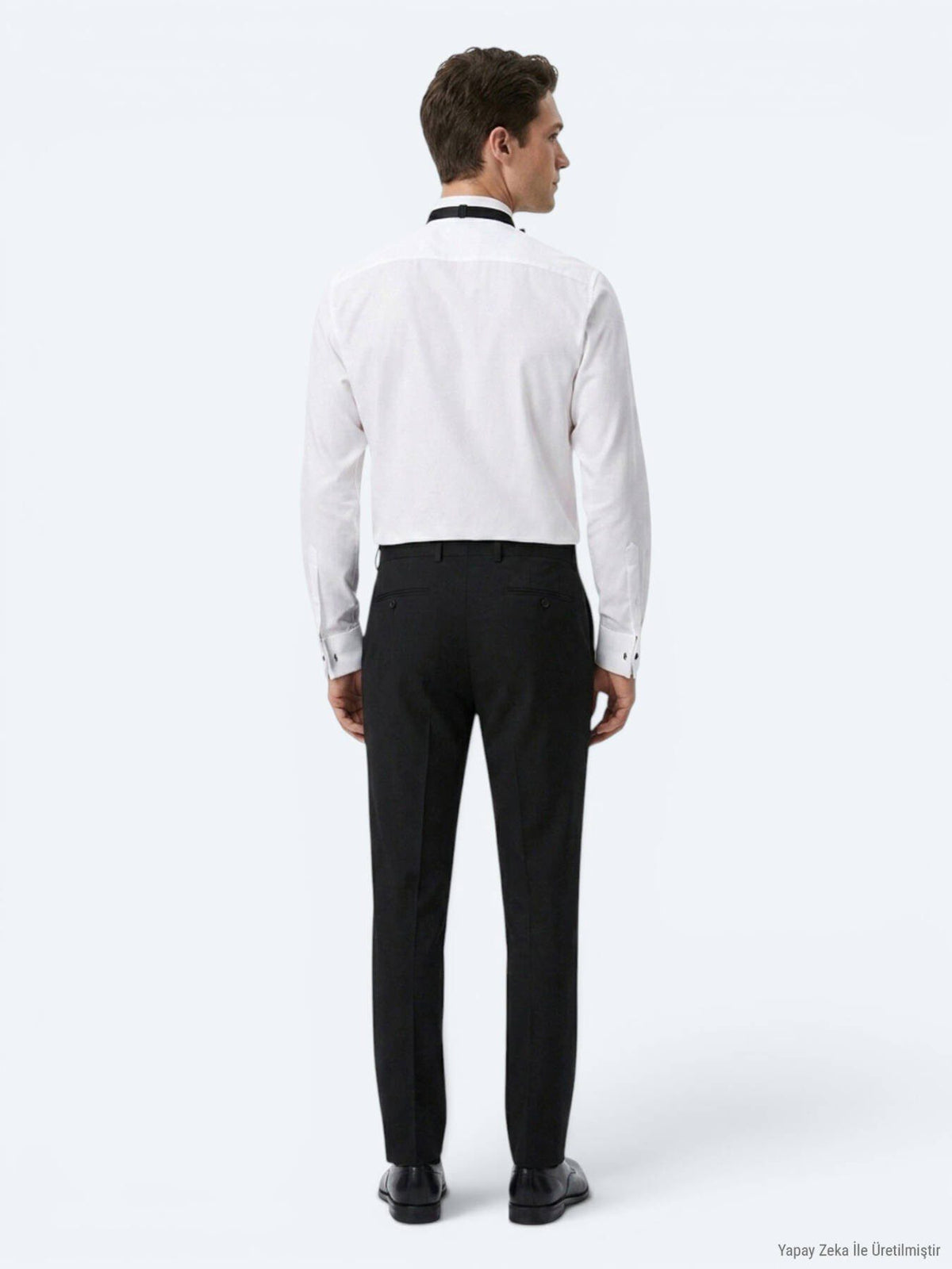 Weiße schlichte Slim Fit Smokinghemden