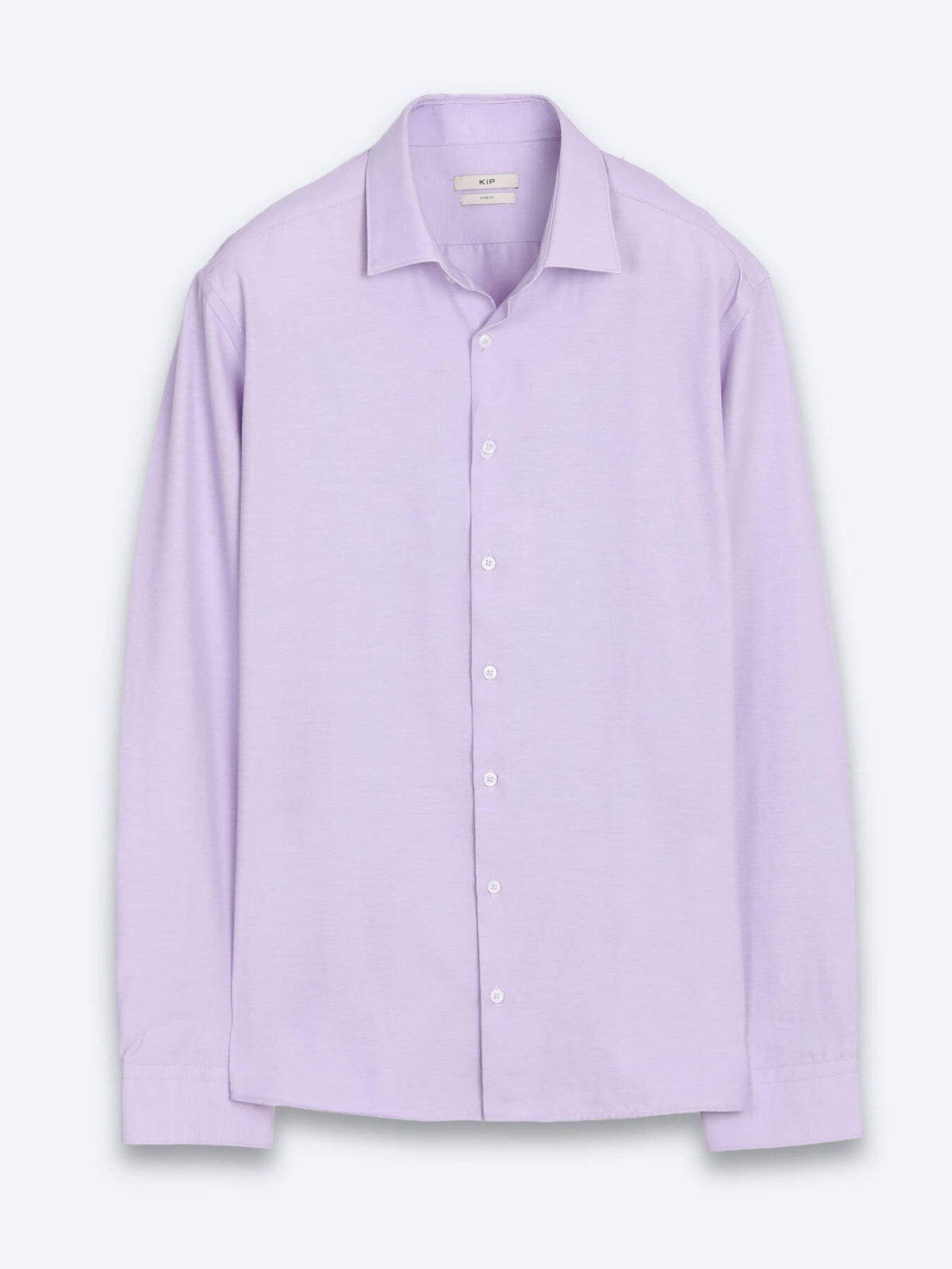 Lila Schlichtes Slim Fit Baumwollhemd