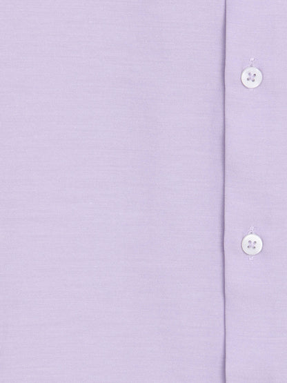 Lila Schlichtes Slim Fit Baumwollhemd