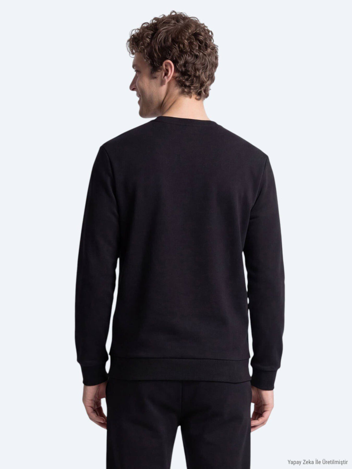 Schwarzes schlichtes Sweatshirt