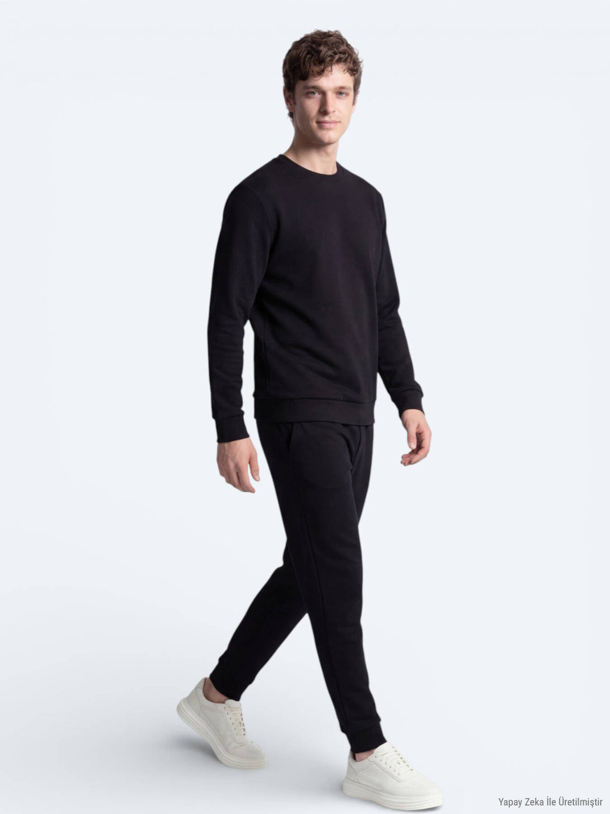 Schwarzes schlichtes Sweatshirt