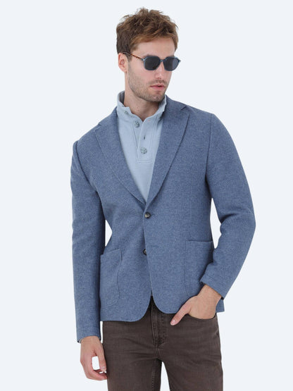 Schlichte Strickjacke aus Wollmischung mit moderner Passform