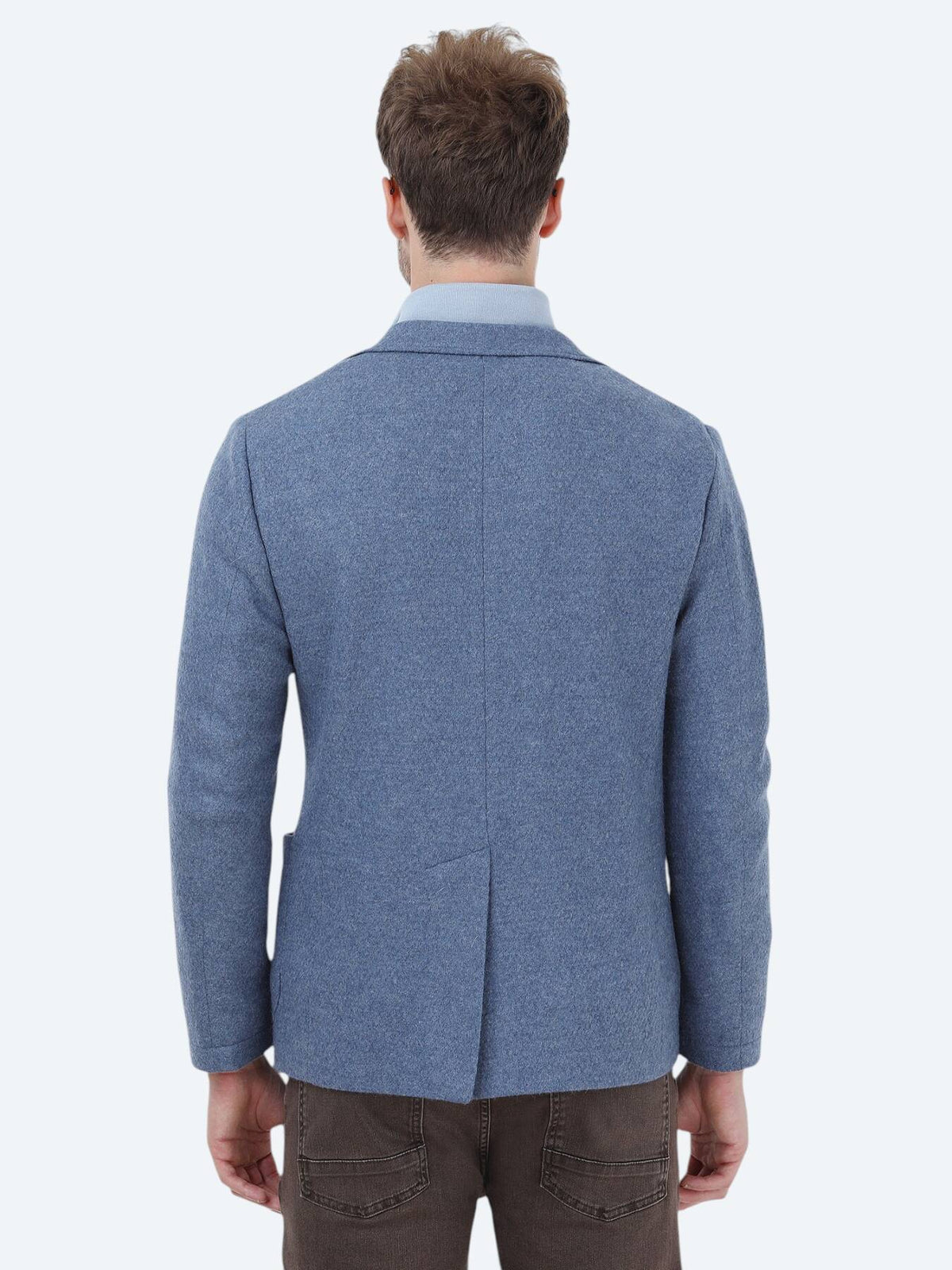 Schlichte Strickjacke aus Wollmischung mit moderner Passform