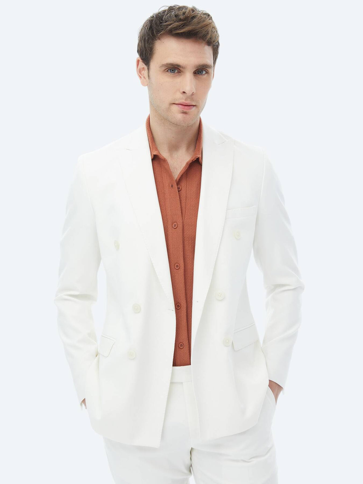 Schlichter Slim-Fit-Anzug