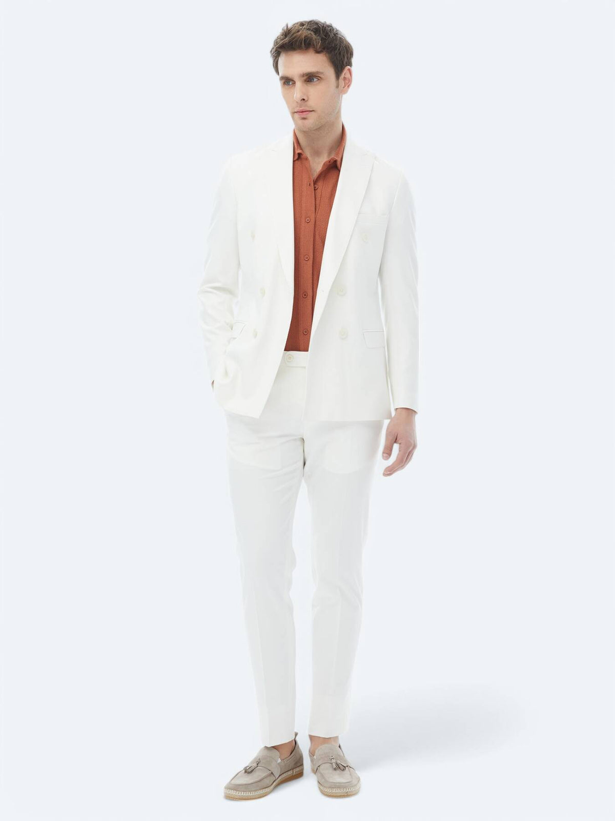 Schlichter Slim-Fit-Anzug