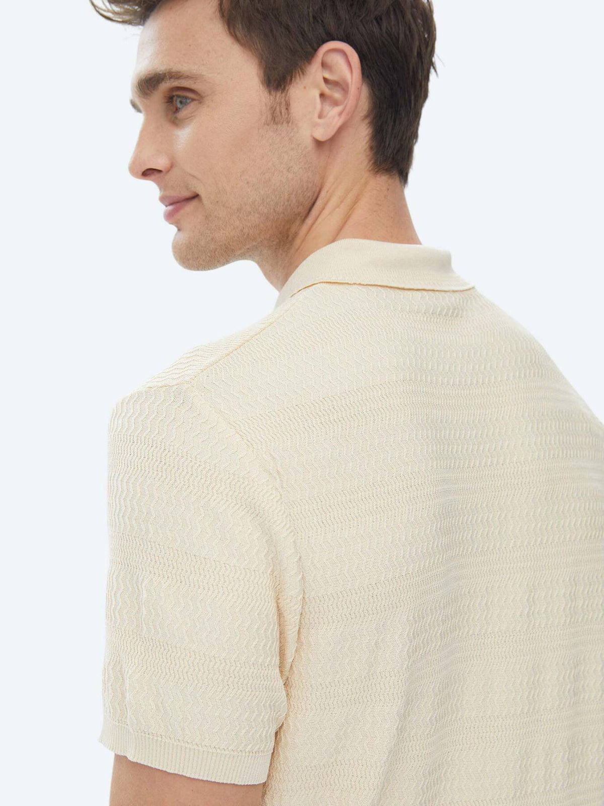 Jacquard-Strickpullover mit Rollkragen