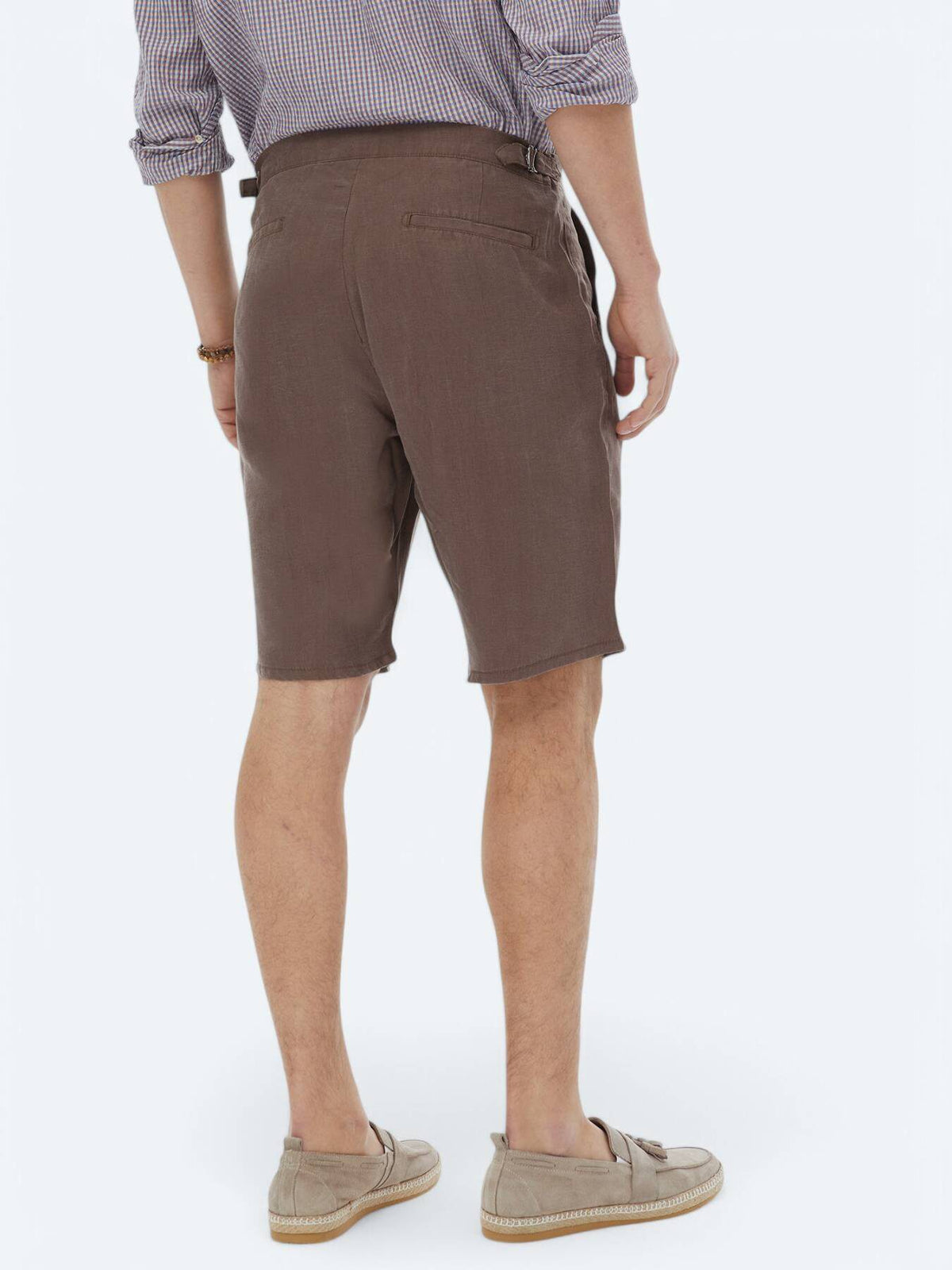 Lässige, gewebte Carrot-Fit-Bermuda