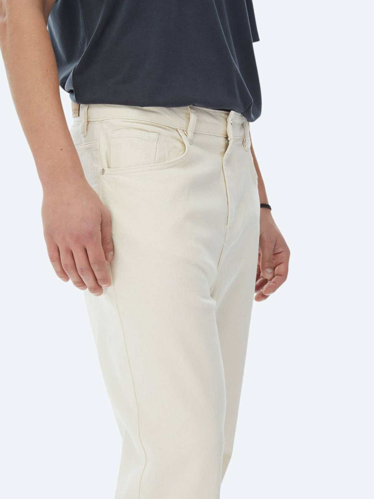 Lässige Hose aus Baumwollmischung in schlichter Carrot-Passform