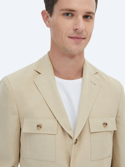 Schlichte Jacke mit moderner Passform