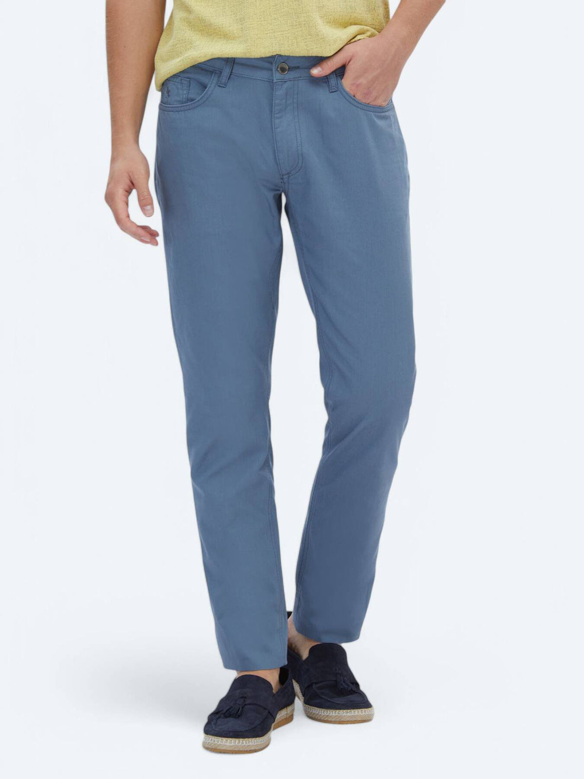 Lässige Slim-Fit-Denim-Hose aus Baumwollmischung