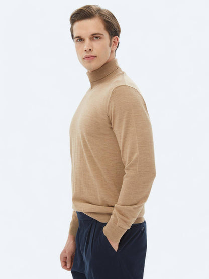 Strickpullover aus schlichter Wollmischung