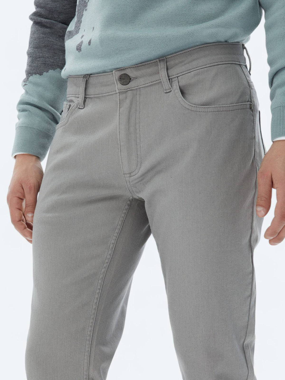 Slim-Fit-Hose aus Denim-Baumwollmischung