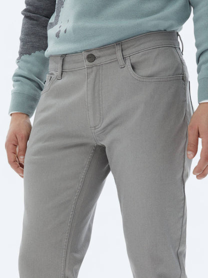 Slim-Fit-Hose aus Denim-Baumwollmischung
