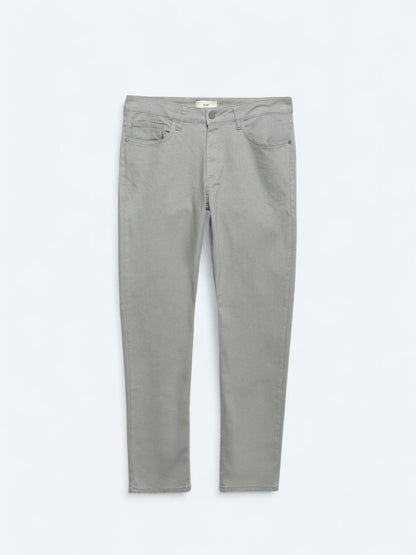 Slim-Fit-Hose aus Denim-Baumwollmischung