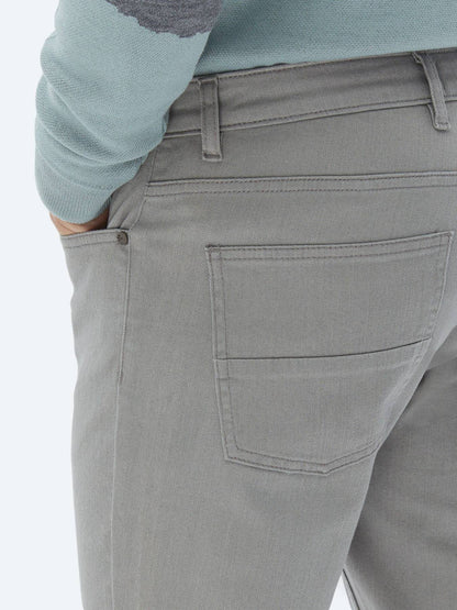 Slim-Fit-Hose aus Denim-Baumwollmischung
