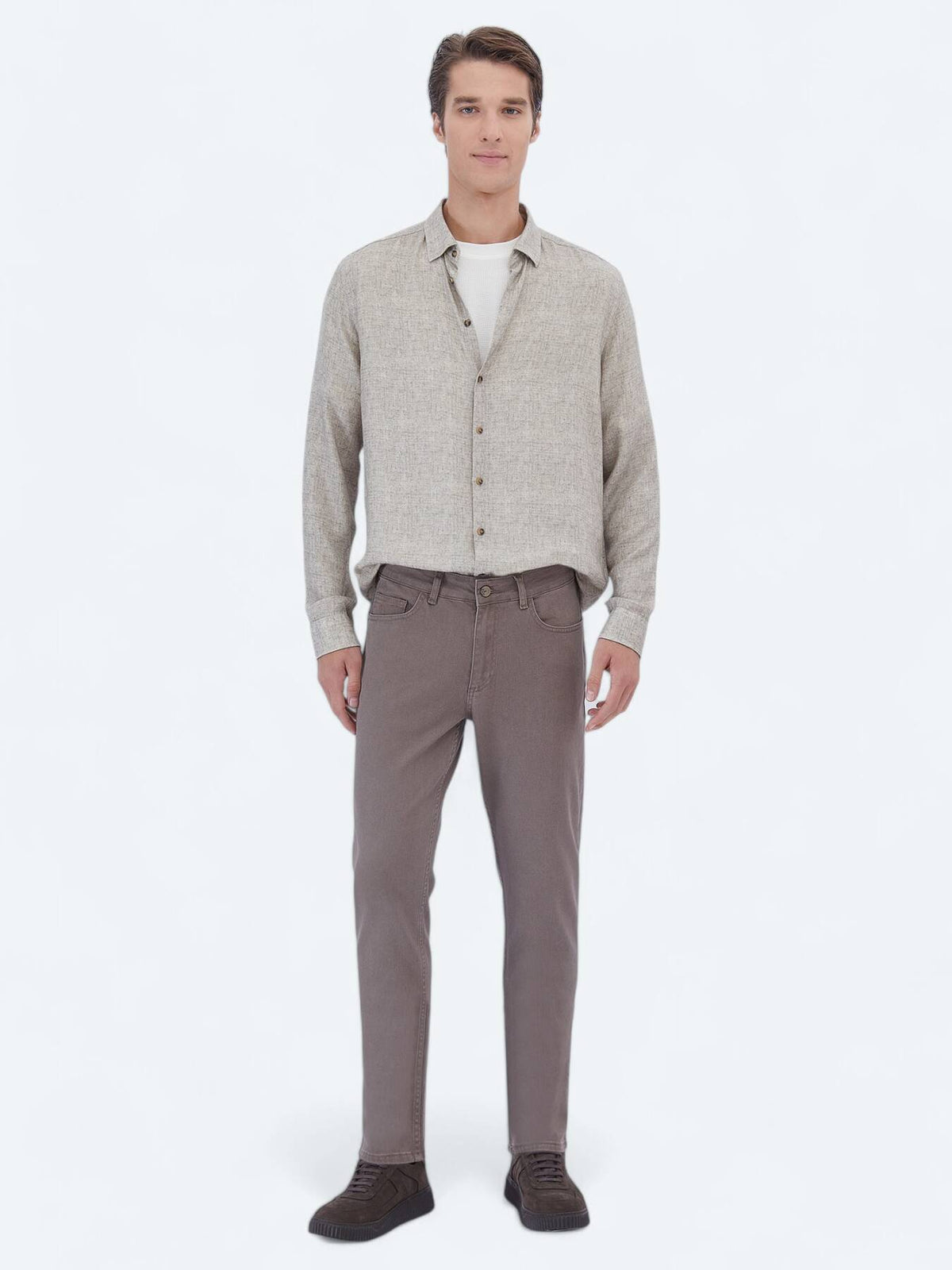 Slim Fit Baumwoll-Mix Jeanshose