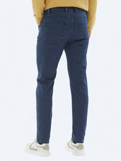 Slim-Fit-Hose aus Denim-Baumwollmischung