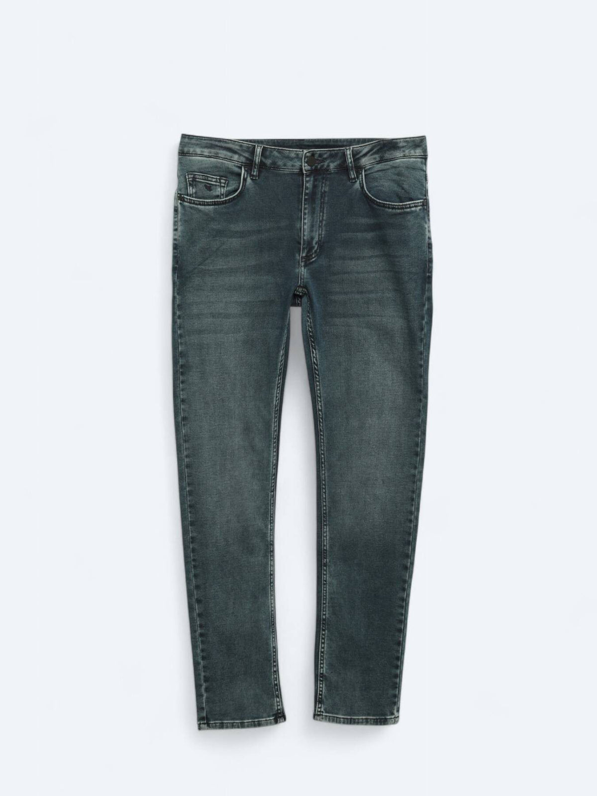 Slim-Fit-Hose aus Denim-Baumwollmischung