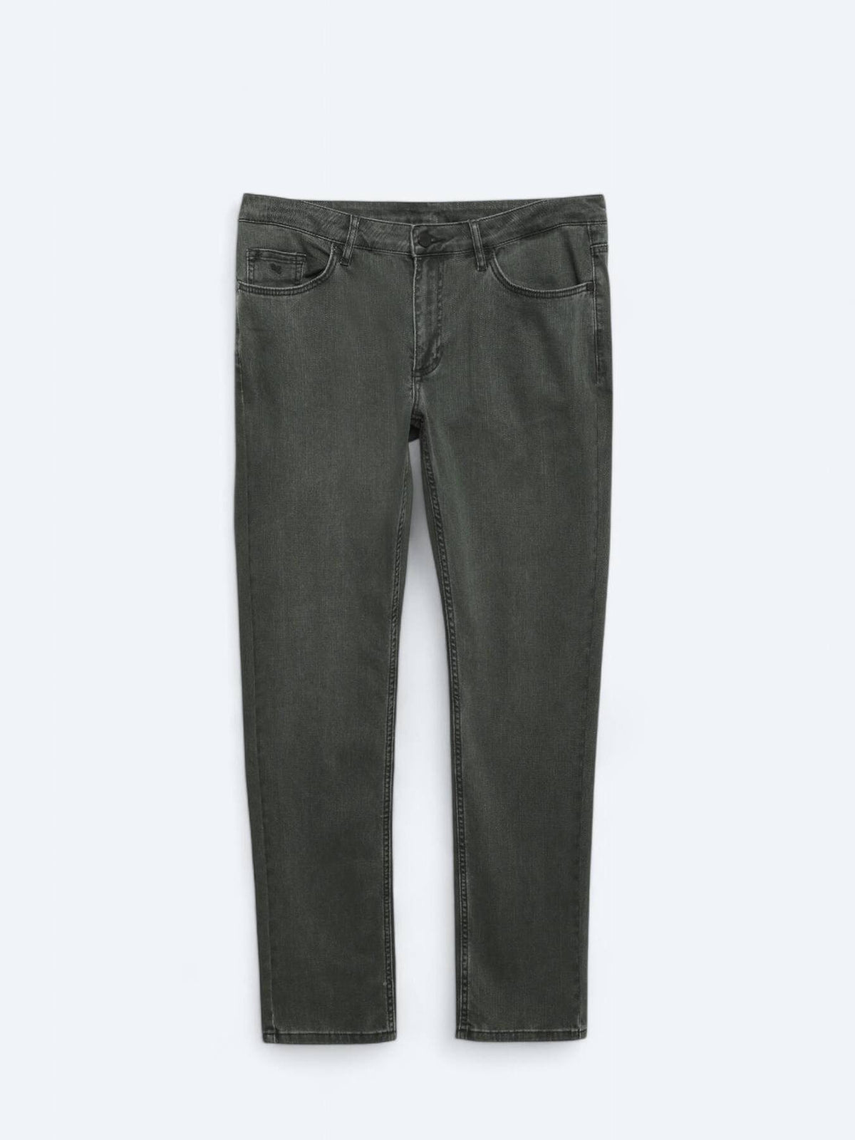 Slim-Fit-Hose aus Denim-Baumwollmischung