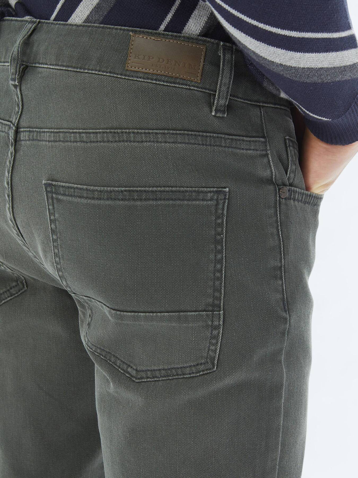 Slim-Fit-Hose aus Denim-Baumwollmischung