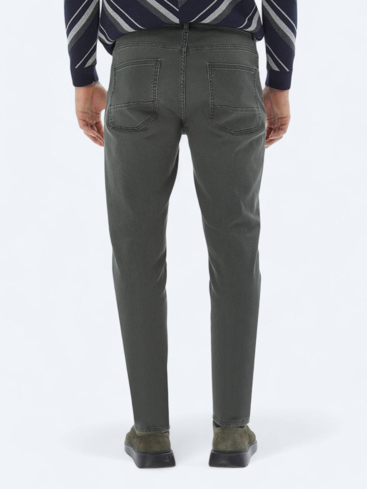 Slim-Fit-Hose aus Denim-Baumwollmischung