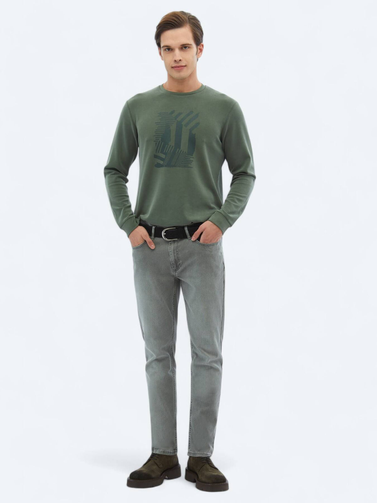 Slim Fit Baumwoll-Mix Jeanshose