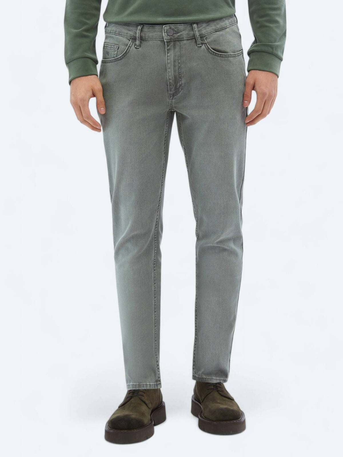 Slim Fit Baumwoll-Mix Jeanshose
