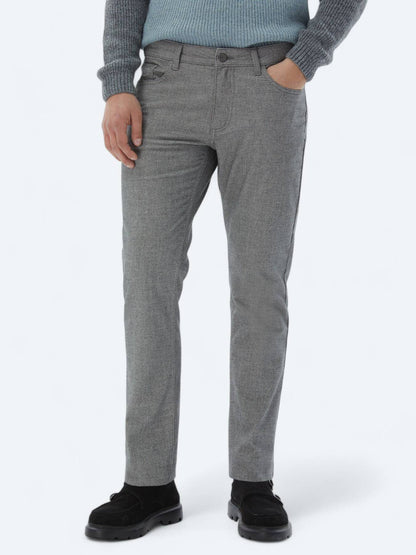 Lässige, gewebte Slim-Fit-Hose aus Baumwollmischung