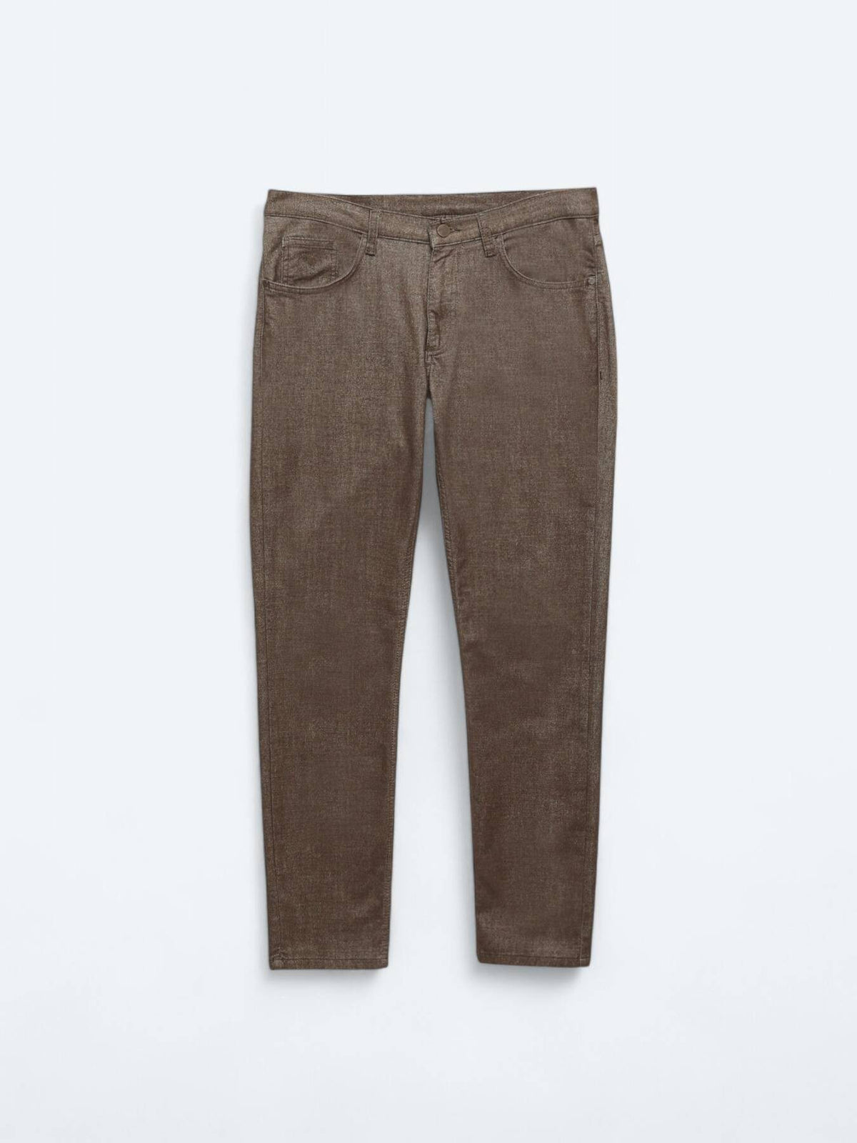 Lässige, gewebte Slim-Fit-Hose aus Baumwollmischung