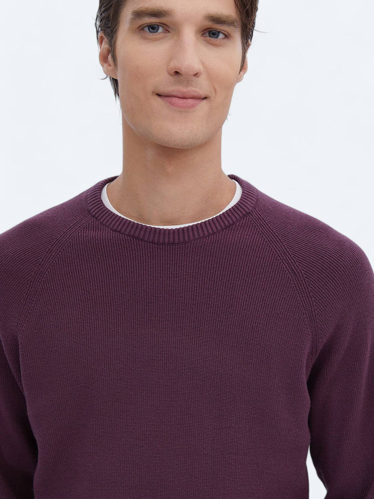 Fahrrad Halsmuster Strickpullover
