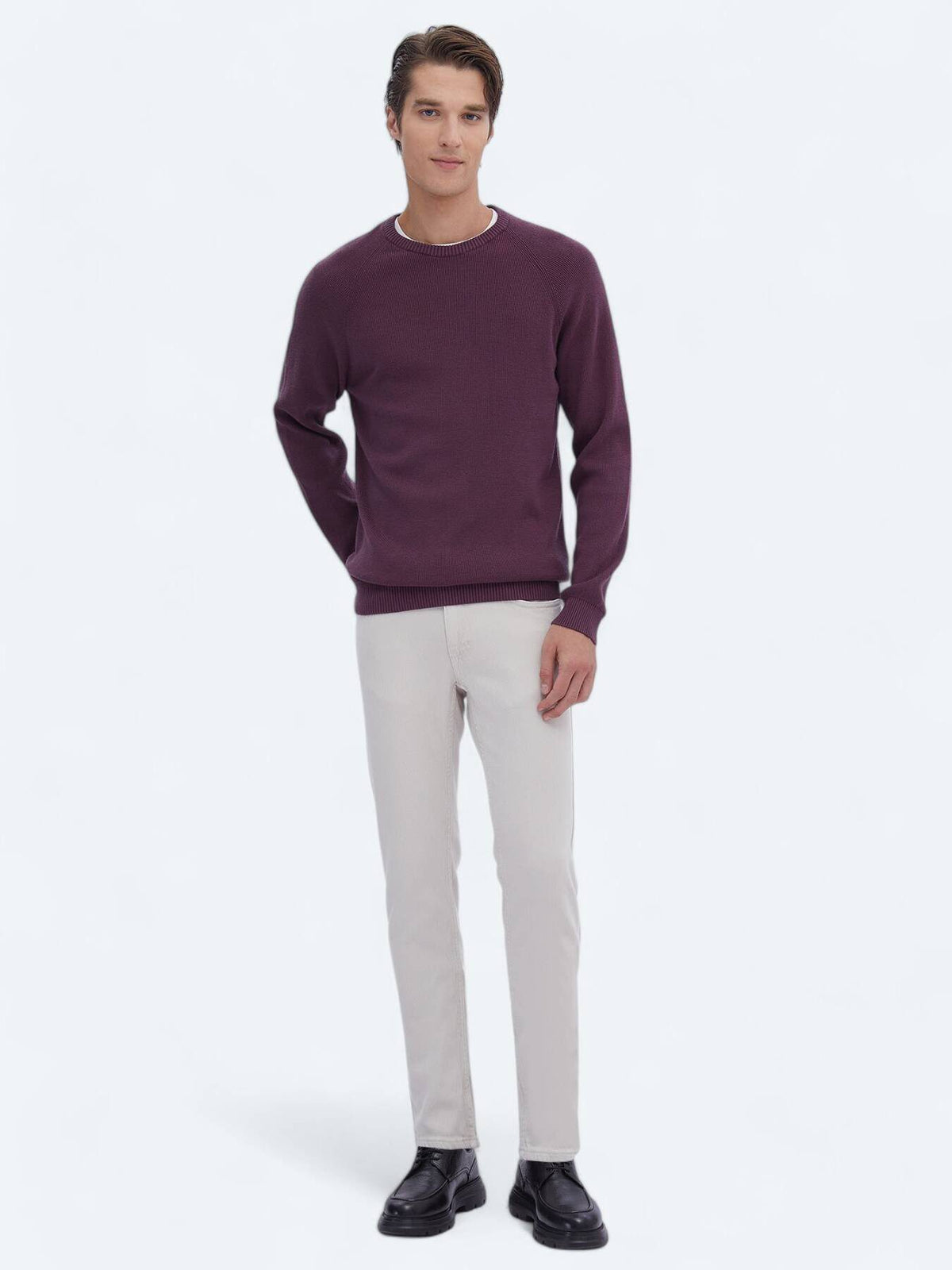 Fahrrad Halsmuster Strickpullover
