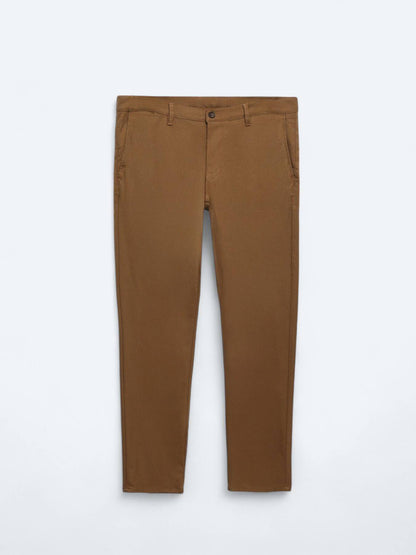Gewebte Slim-Fit-Freizeithose