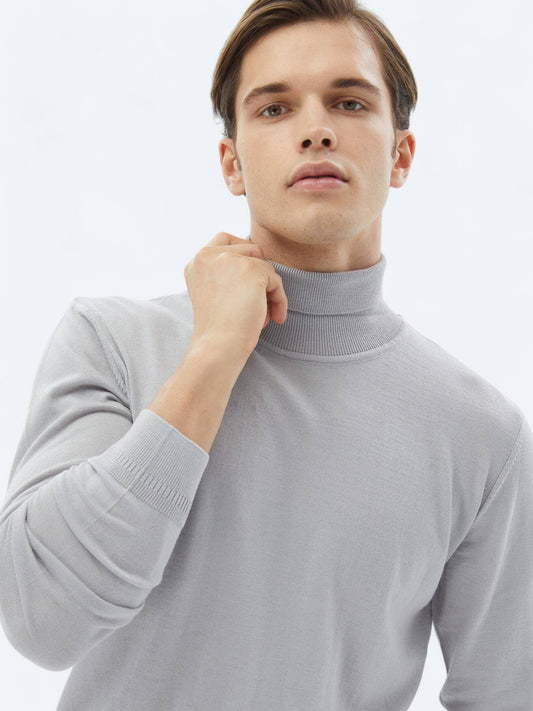Strickpullover aus schlichter Wollmischung