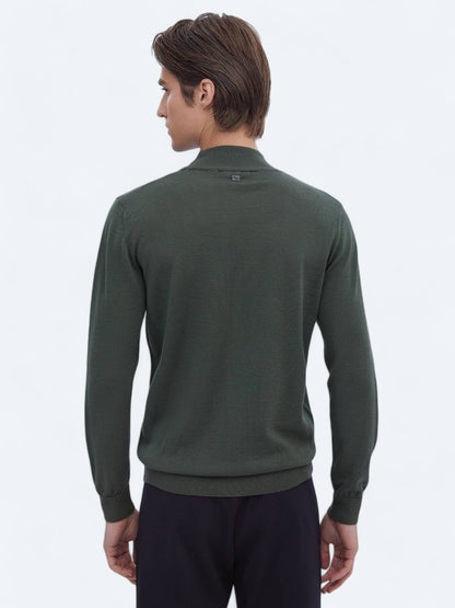 Strickpullover aus schlichter Wollmischung