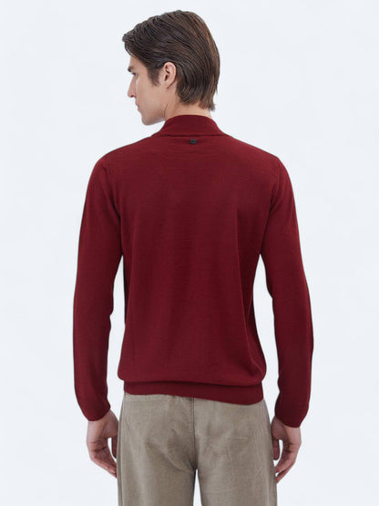 Strickpullover aus schlichter Wollmischung