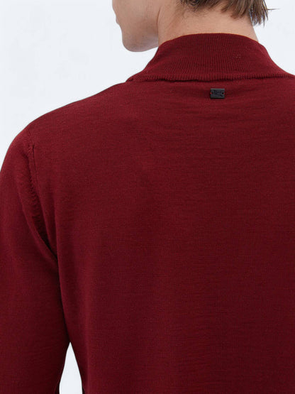 Strickpullover aus schlichter Wollmischung
