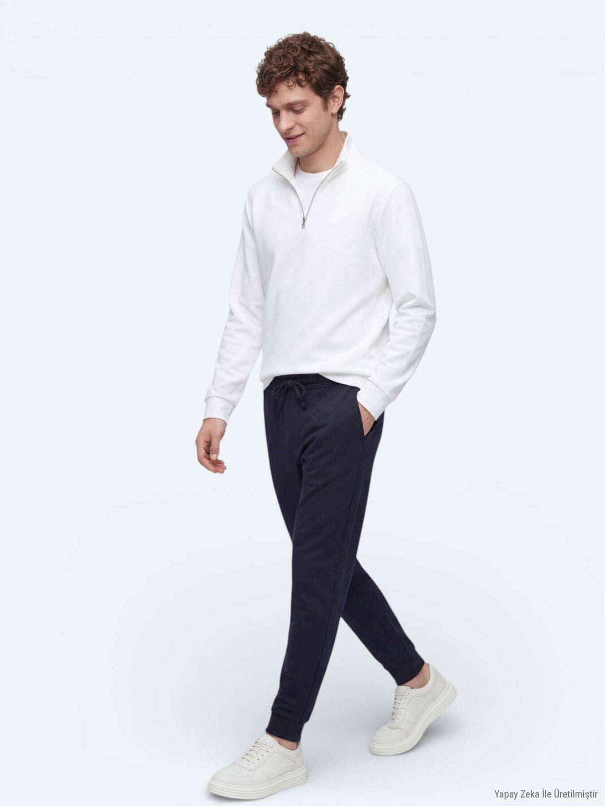 Sweatshirt mit hohem Kragen