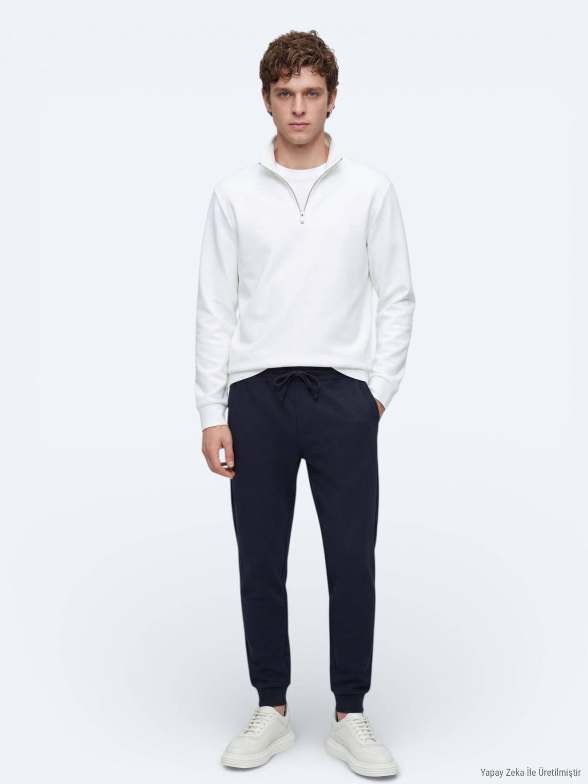 Sweatshirt mit hohem Kragen