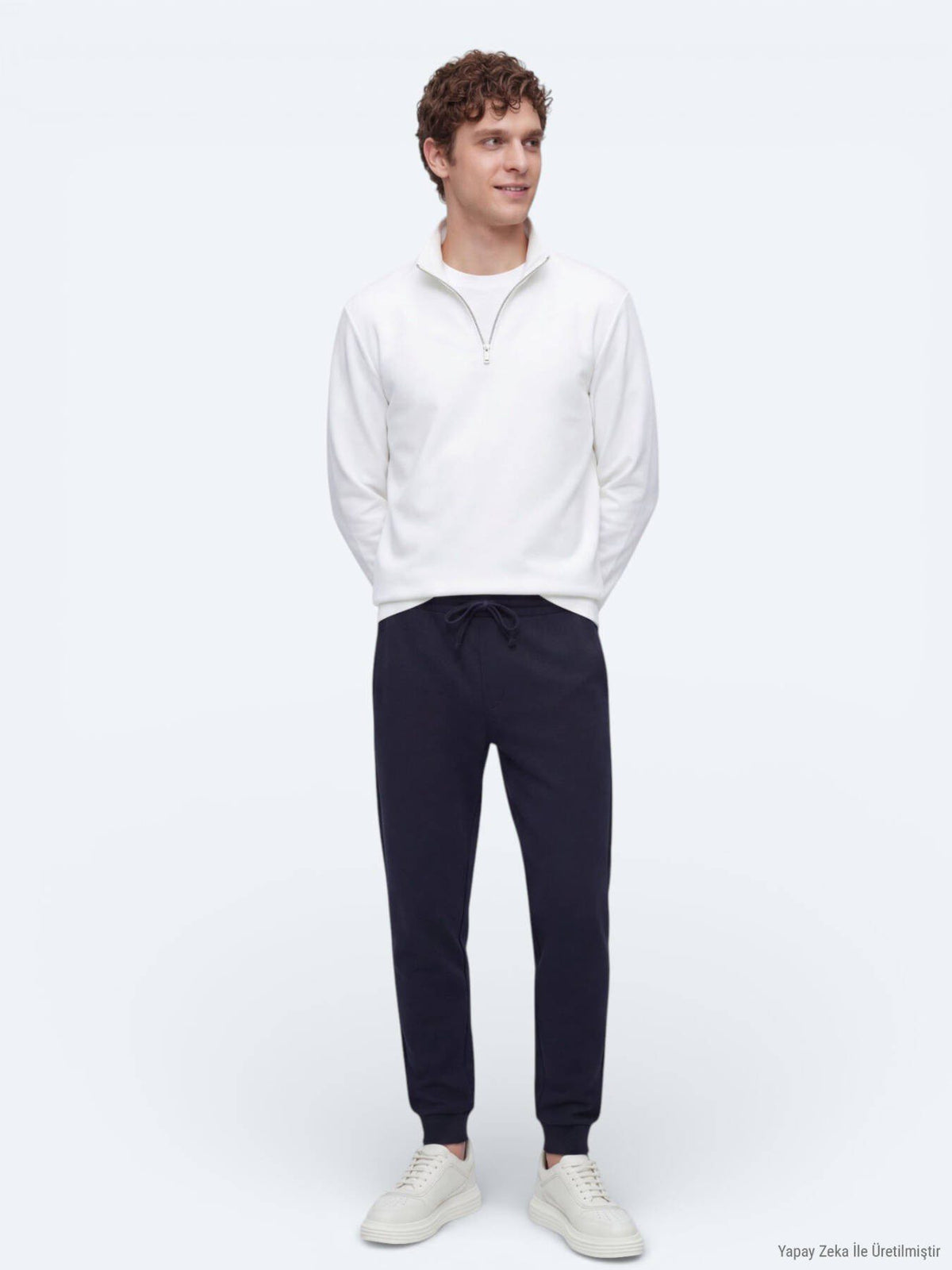 Sweatshirt mit hohem Kragen