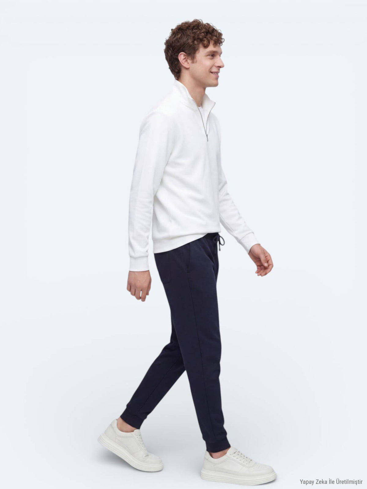 Sweatshirt mit hohem Kragen
