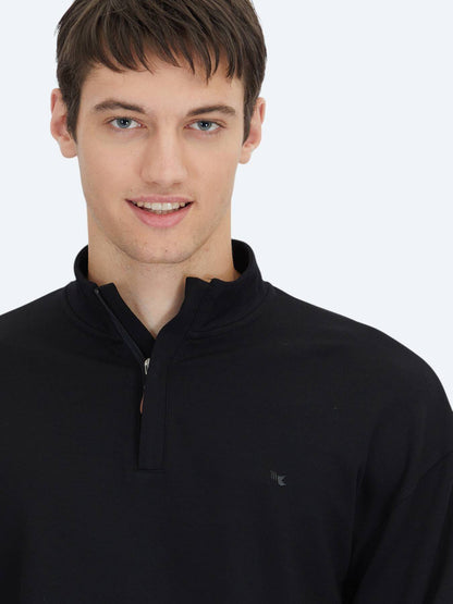 Sweatshirt mit hohem Kragen