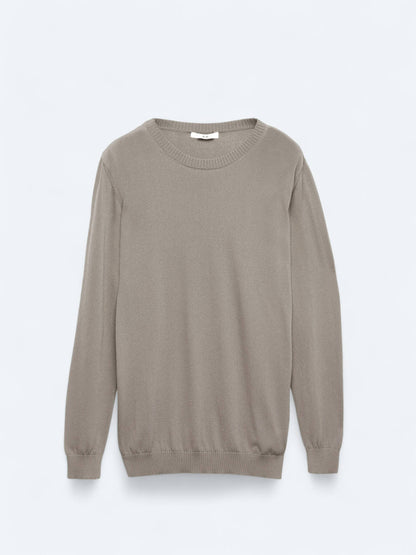 Rundhals Pullover aus Strick