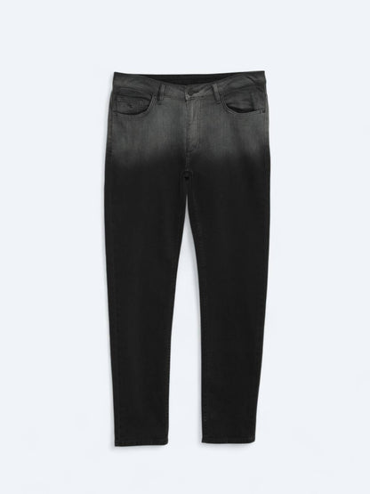 Slim-Fit-Hose aus Denim-Baumwollmischung