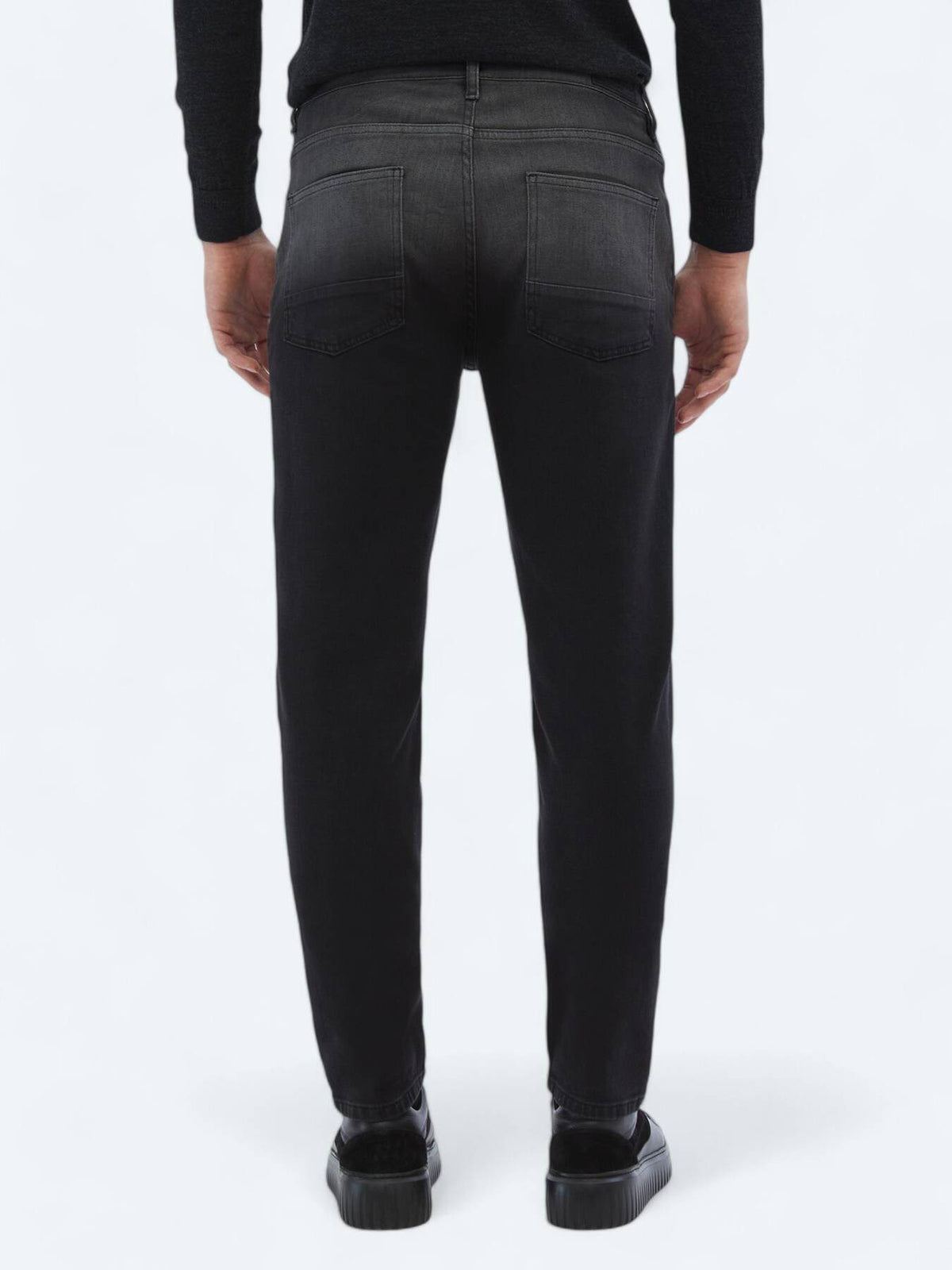 Slim-Fit-Hose aus Denim-Baumwollmischung