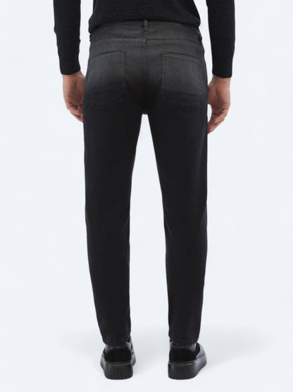 Slim-Fit-Hose aus Denim-Baumwollmischung